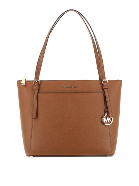 michael kors brown saffiano large leather tote|Michael Kors saffiano bag black.